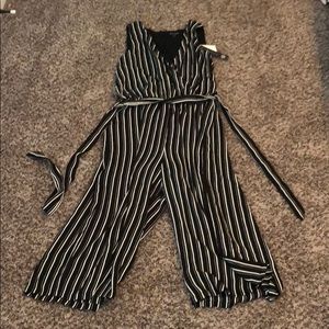 Striped sleeveless jumper